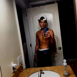 Onlyfans Model Posing in Bathroom Mirror