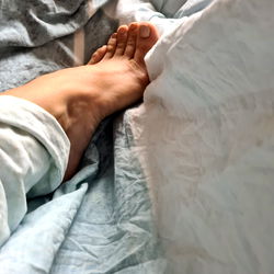 Pensive Sleep, Foot Elevated