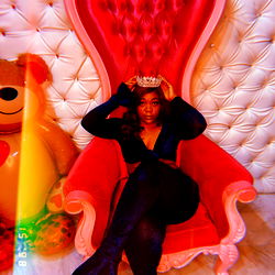 EASTSIDE HOE Model Haiku Da Healer Posing With Teddy Bear