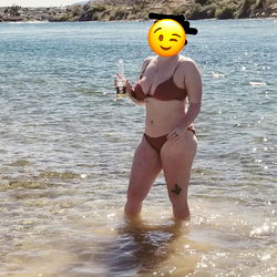 Female Onlyfans Model Posing at Beach