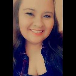 Model AJ on a cheerful photo background