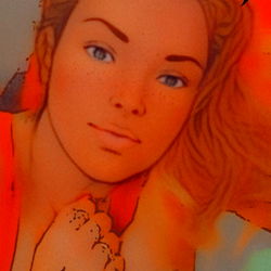 Lady in red: A Digital Art Creation