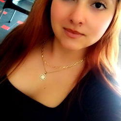 A Modern Portrait of a Woman with Red Hair