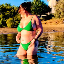 Ash Baker, OnlyFans Model, at Beach in Australia