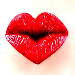 Red Lipstick Heart
