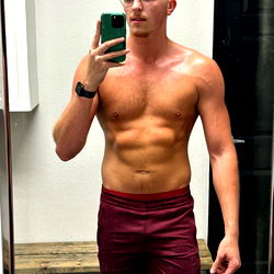 Fitness Model Hal C Posing for Instagram