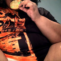 Cute OnlyFans Model Enjoying Snack