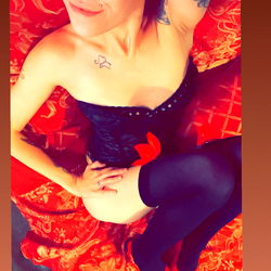 Sexy OnlyFans Model Sierra Yong Posing for Her Fans in a Lingerie and High-Heels