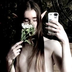 Elven ThatElvenKid in Full-Body Tattoo Gaze