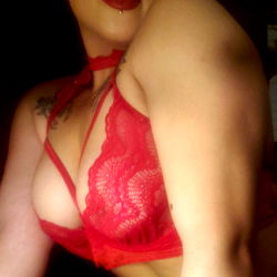 Model in Racy Lingerie with Tattoos