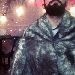Stylish Man in Fur Coat