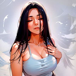 Vibrant Portrait of a Model in an African Setting