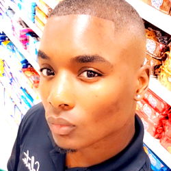 Stylish Model Antoine Posing in a Convenience Store