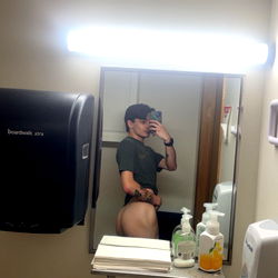 OnlyFans Model EuphoricPrince in Public Bathroom