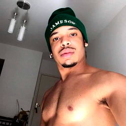 Stylish Man in Shirtless Post