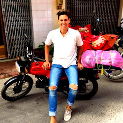 Fashionable Australian Model Alex Vanderson