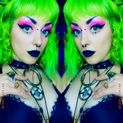 Vividly Colorful Emo Fashion Photoshoot