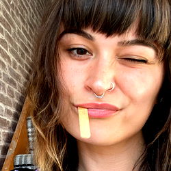 Creative, urban streetwear fashion model Demi Devil