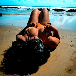 Beautiful Onlyfans model Stephanie enjoying a relaxing day at the beach