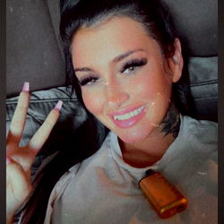 Chloe's Playful Pose on Social Media