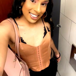 Aria, Model and Influencer, Smiling and Posing for Her OnlyFans Photos