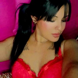 Lingerie Model Posing for Selfie