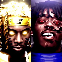 Artwork Collage with Characters from Anime Series