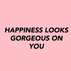 Happiness looks gorgeous on you, you beautiful thing!