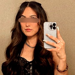 Model Taking a Selfie