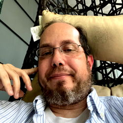 A man sitting on a chair