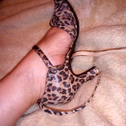 Chic Pump Shoe with Leopard Print Accent