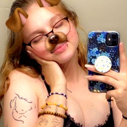 Cute Onlyfans Model Kee with Dog Face Filter - TikTok Star