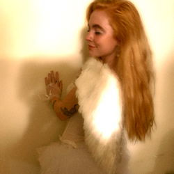 Stylish Audrey in Angel Costume