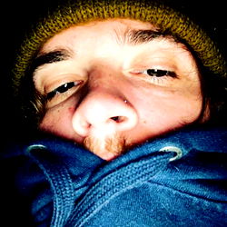 A Man in a Thick Knit Hat