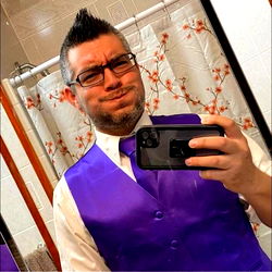 Brandon's Wedding Vest Mirror Selfie