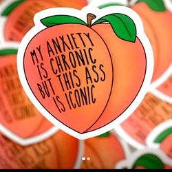 Atlas - Orange with Peach Sticker