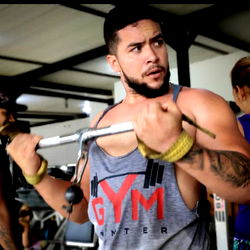 A Muscular Gym-Goer in a Tank Top