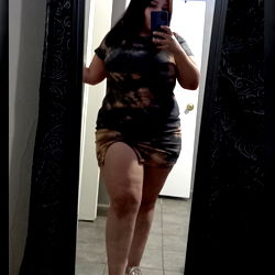 Onlyfans Model in High Heels Posing with Mirror