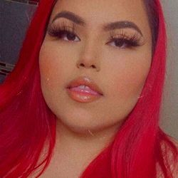 Beautiful Model with Red Hair and Eyelashes