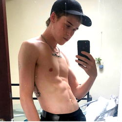 Fit and Muscular Model in Oops Apparel