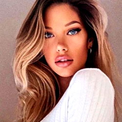 OnlyFans Model Posing in White Ribbed Sweater