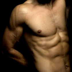 Fit and Muscular Afro Tex Model Shot from Behind